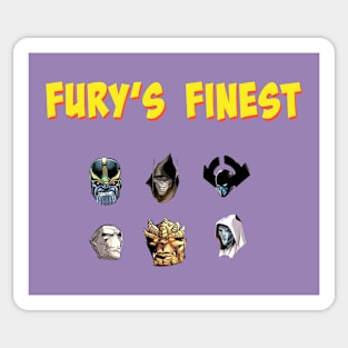 Fury's Finest Logo The Black Order Sticker